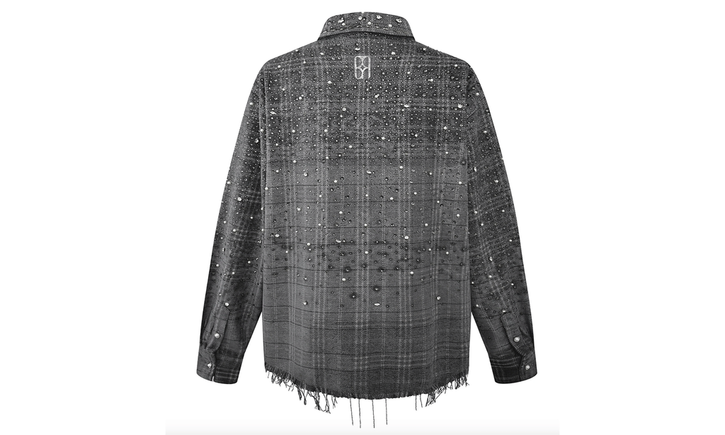 20K Diamond Shirt "Grey / Rhinestone" BC25SSLS06 GY