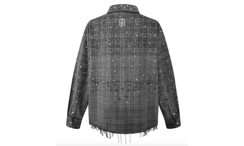 20K Diamond Shirt "Grey / Rhinestone" BC25SSLS06 GY