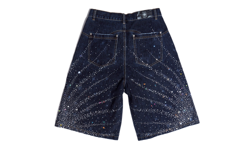 20K Starlight Denim Short "Blue / Rhinestone" BC25AWSP01 BLUE