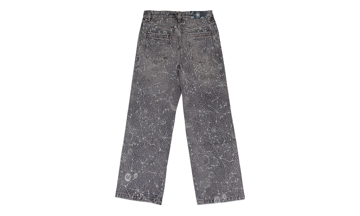 20K ZODIAC DIAMOND DENIM "Black / Rhinestone" BRC MJNS 0003