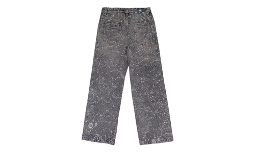 20K ZODIAC DIAMOND DENIM "Black / Rhinestone" BRC MJNS 0003