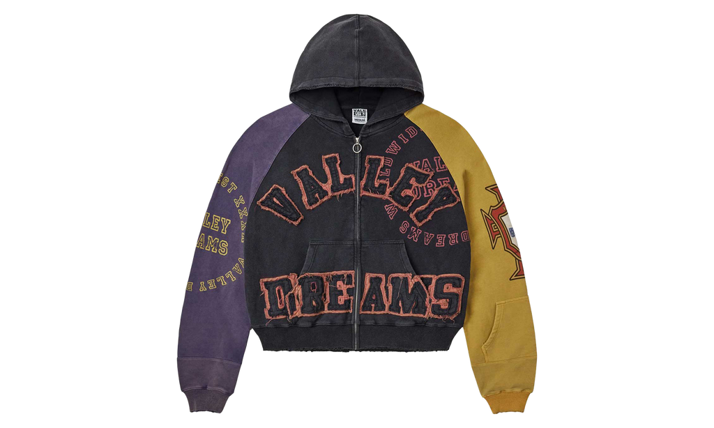 Crest Zip Up Hoodie "Black" VAL687