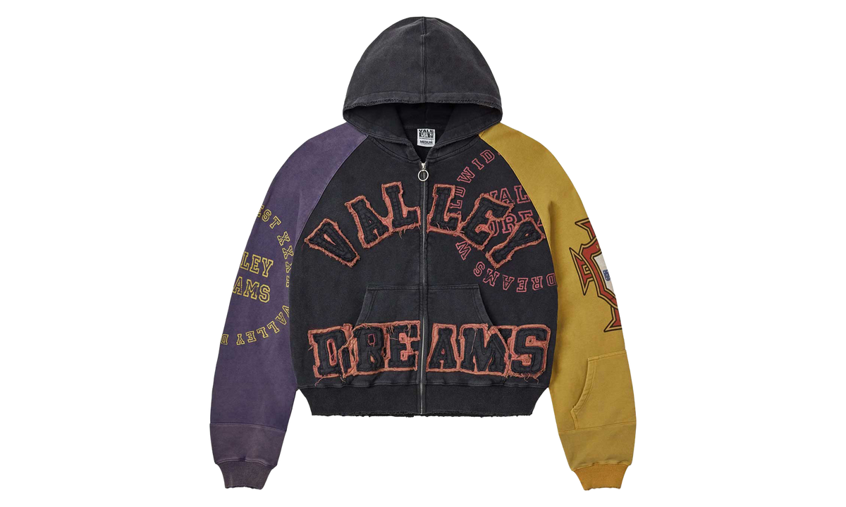 Crest Zip Up Hoodie "Black" VAL687
