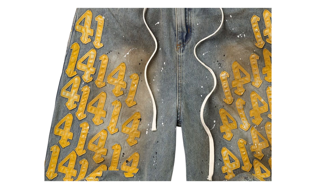 Lucky Charms Jorts "Blue/Yellow" VAL379