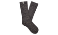 Rib Knit Slouchy Crew Socks "Grey / Black" 1014832 GRB