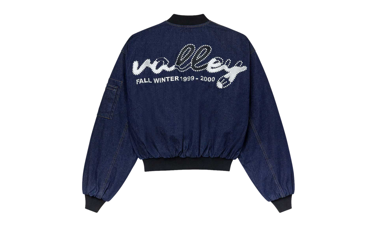1999-2000 Raw Denim Bomber Jacket "Navy" VAL650