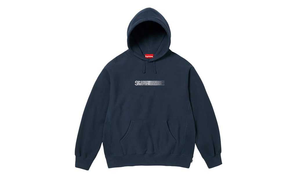 Swarovski® Motion Logo Hooded Sweatshirt "FW25 - Navy" SU25938