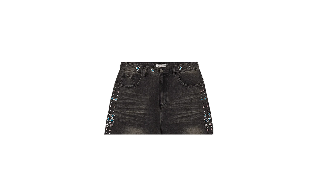 Candy Jorts "Black / Rhinestone" VALE 06 012 BCJ BK