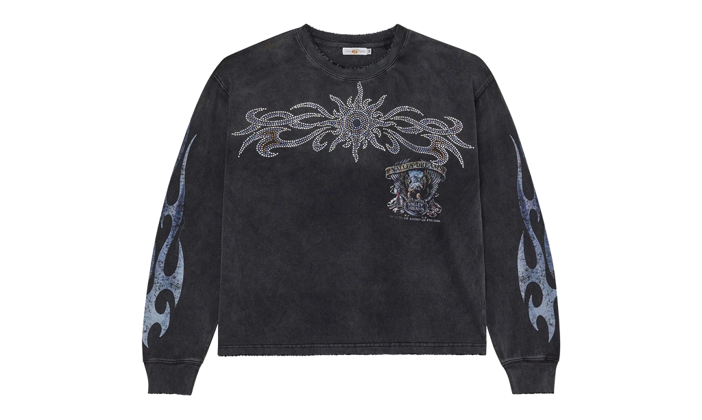 Bling Long Sleeve T-Shirt "Black" VAL250