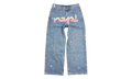 Graffiti Diamond Denim Jeans "Blue / Rhinestone" BC25FWPT14
