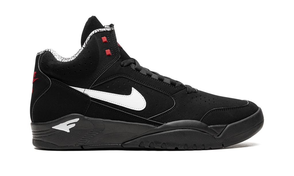Air Flight Lite Mid "Black White Varsity Red" dq7687 003
