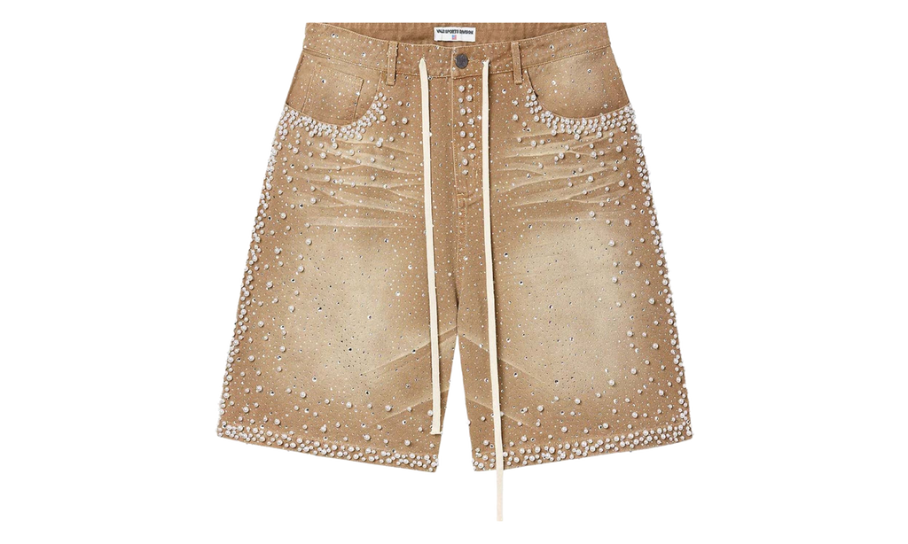 Rainstorm Mid Jorts "Sand / Rhinestone" VAL253