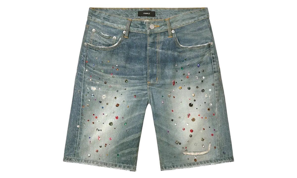 P059 Jewel Short "Light Indigo / Rhinestone" P059 CYWI826