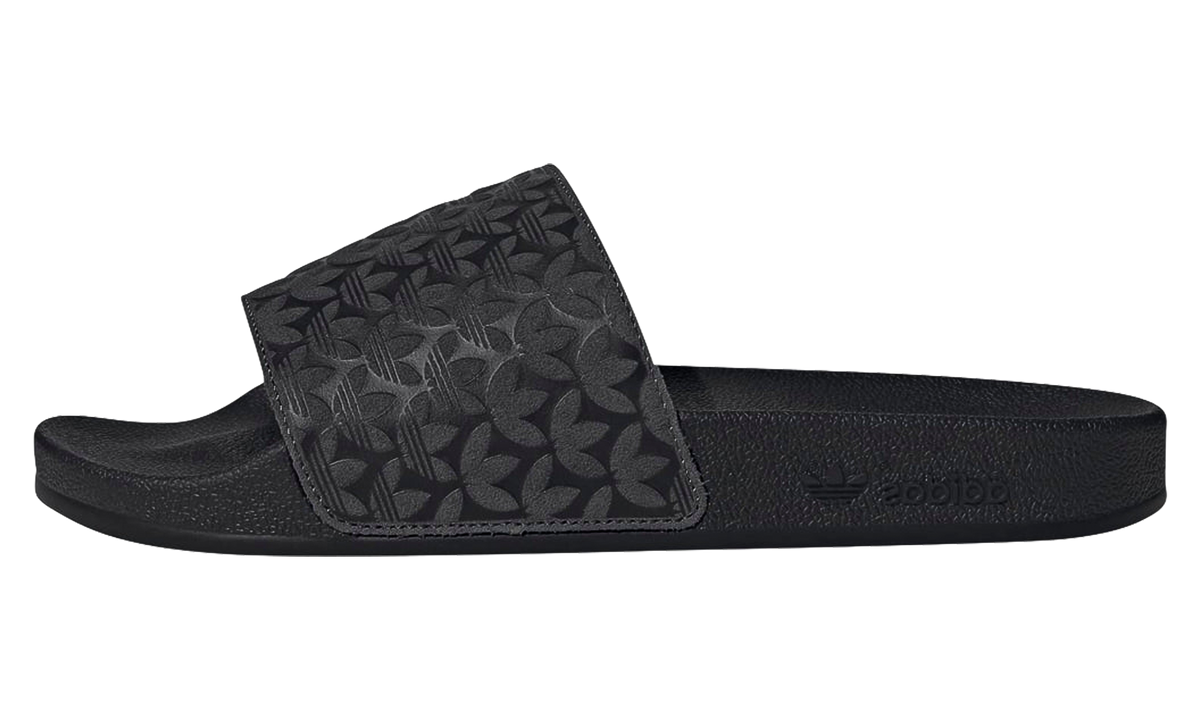 Adilette Slides "Black Grey Trefoil" HQ9226