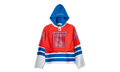 Swamp Angels Rhinestone Logo Hooded Hockey Jersey Sweatshirt "Blue Multi" 76798D52