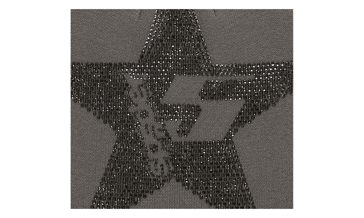 Star Rhinestone Skully "Slate Grey" SP5der313