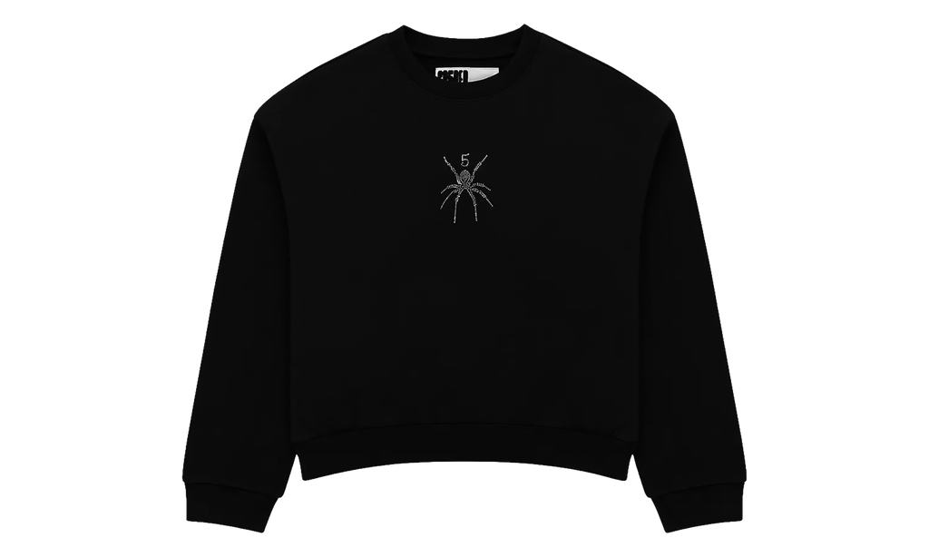 Rhinestone TM Crewneck "Black" SP5der578