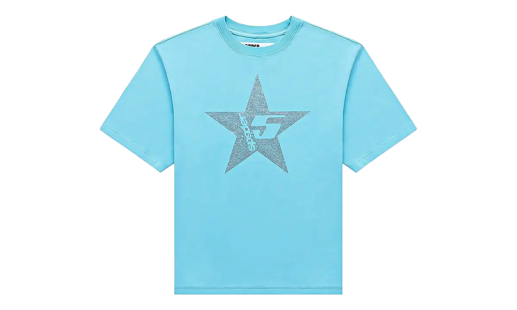 Big 5 Star Rhinestone Tee "Light Blue" SP5der539