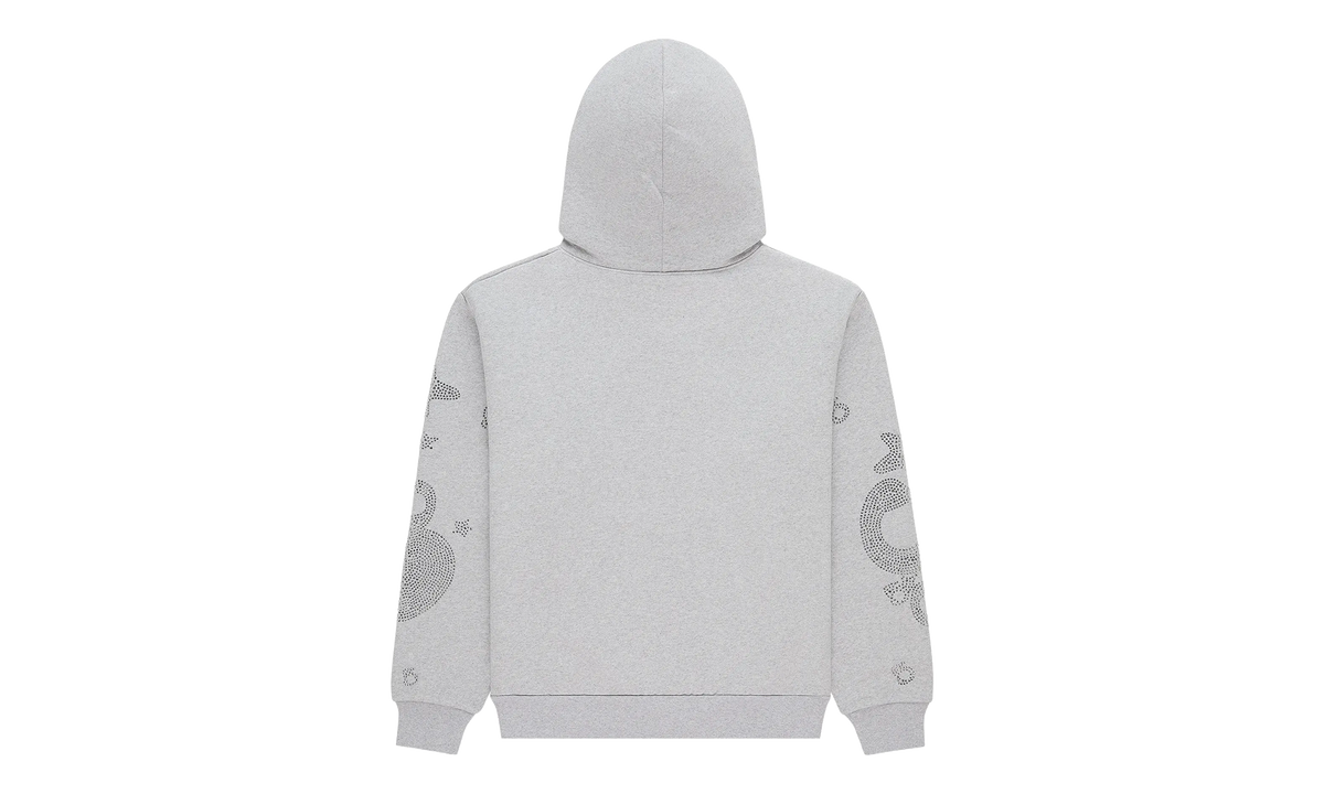 Rhinestone Beluga Hoodie "Heather Grey" SP5der309