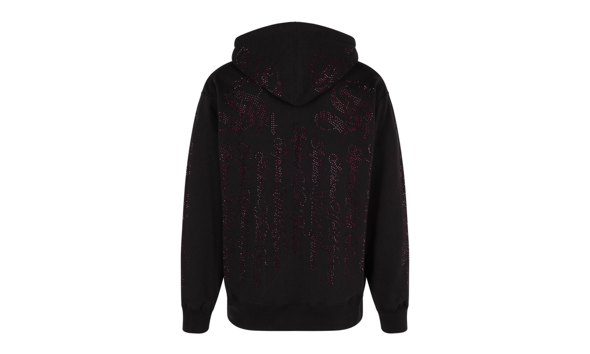 Rhinestone Zip Up Hooded Sweatshirt "SS22" SU357