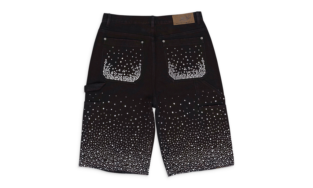 REDIAL 20K DIAMOND BLACK JORTS "Black / Rhinestone" BC24SSSP02_BLK