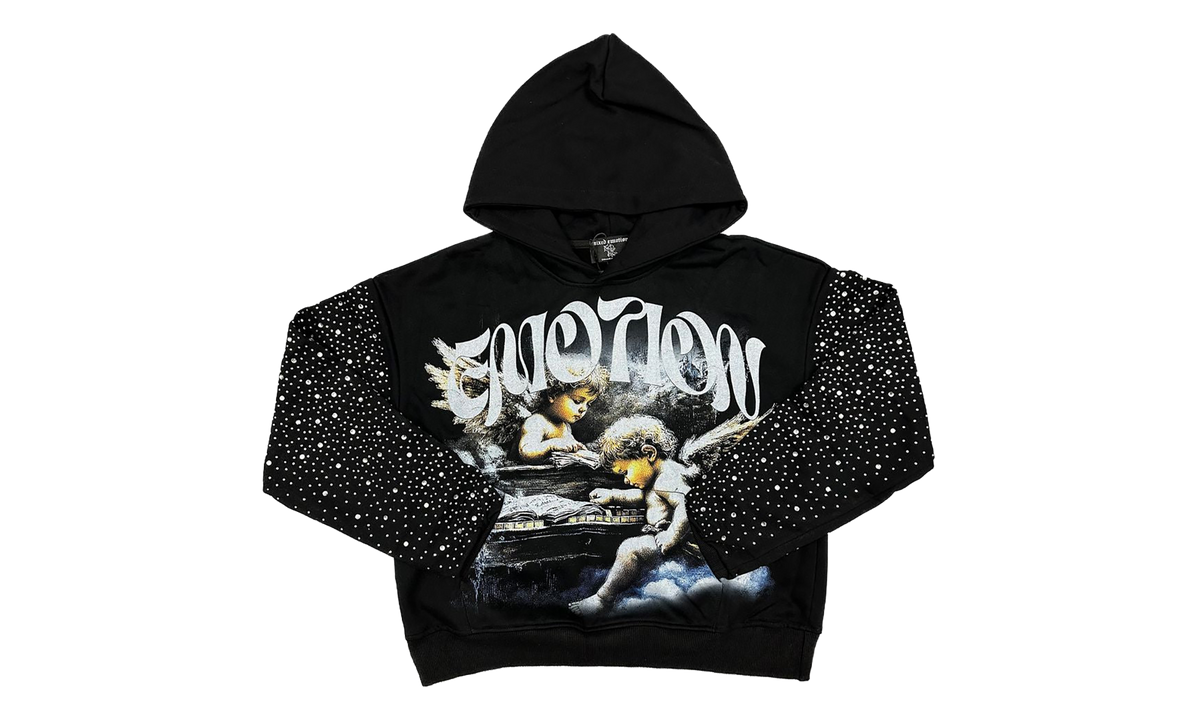 Fallen Angels Rhinestone Hoodie "Black" MIXE005