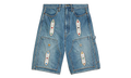 Studded Denim Shorts "Denim / Rhinestone" KAP007