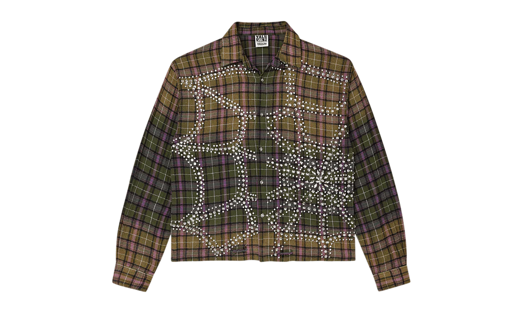 Green Fever Flannel "Dark Green/Purple" VALE 07 008 GFF GN
