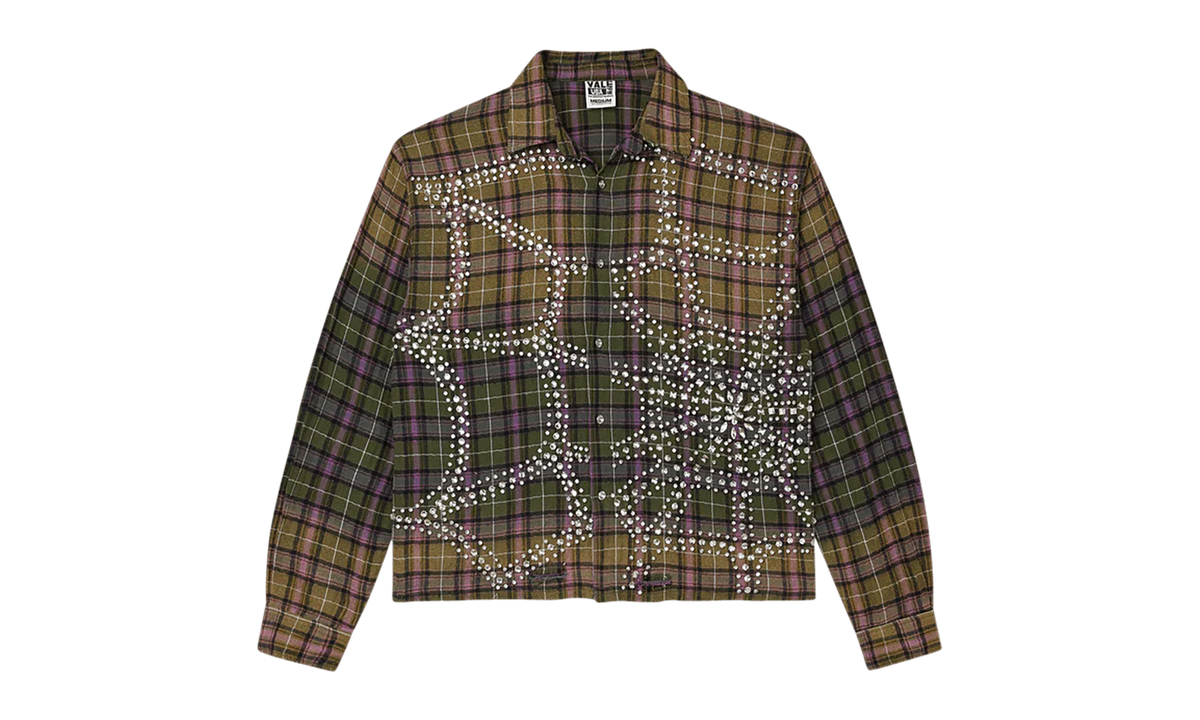 Green Fever Flannel "Dark Green/Purple" VALE 07 008 GFF GN