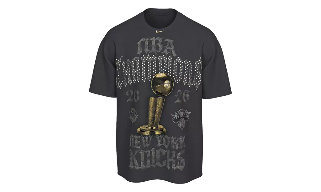 New York Knicks NBA Champion Tee with Rhinestones "Grey" NIKE0004