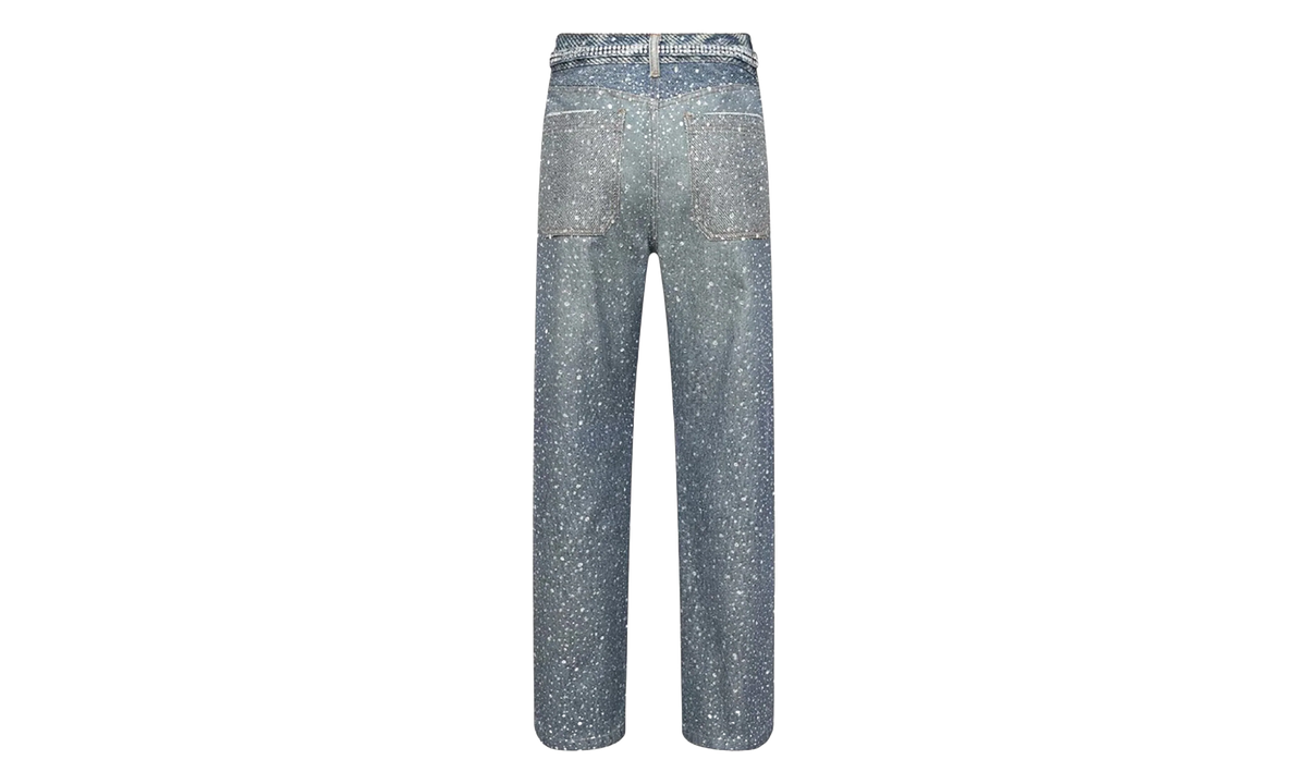 3D Printed Washed Swarovski Diamond Jean "Blue" BC24SSPT05 BLUE