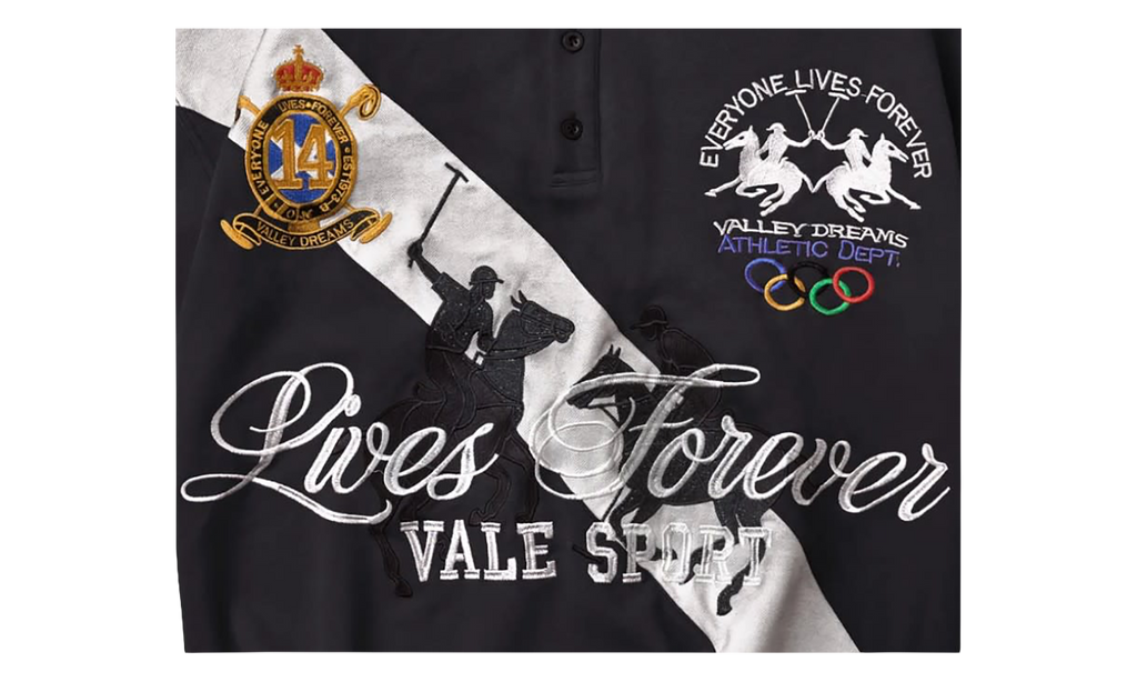 Forever Panda Polo "Black" VAL347