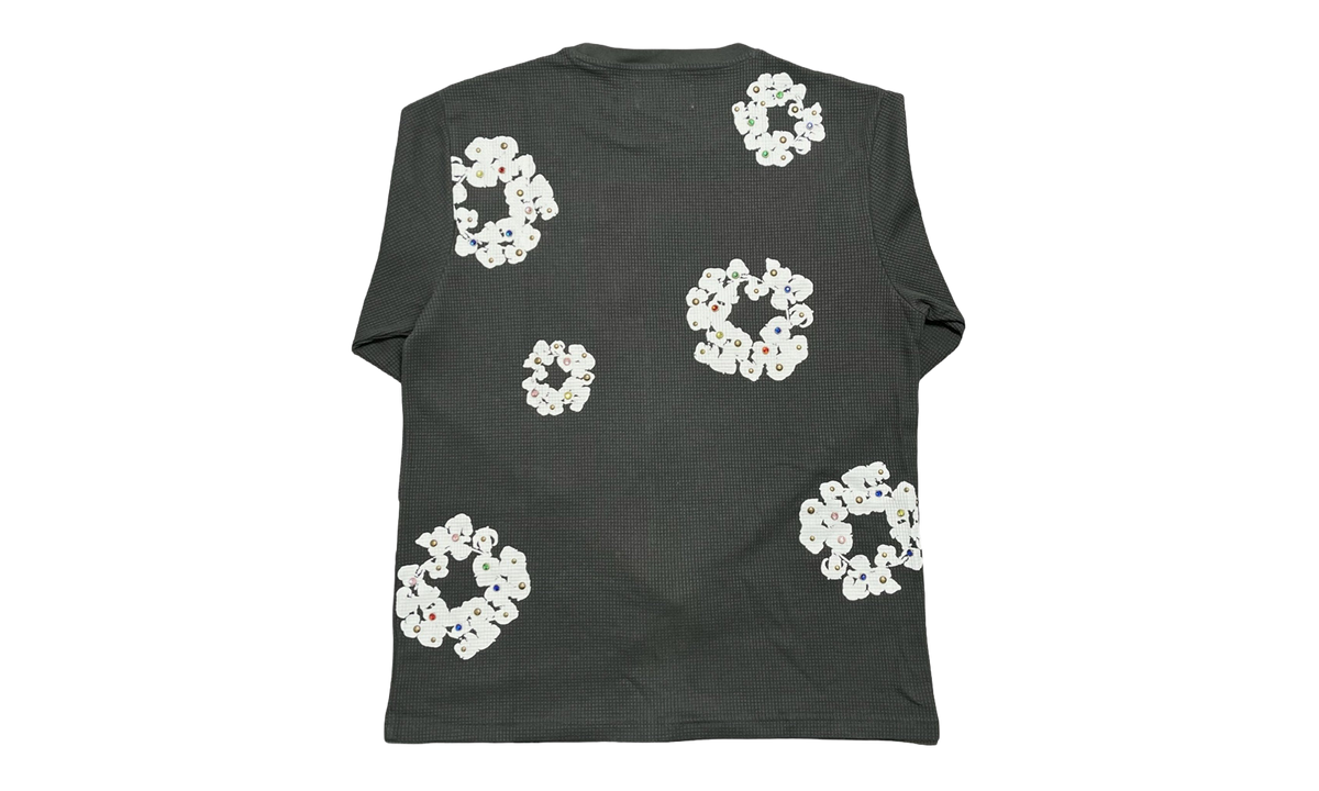 Rhinestone Cotton Wreath Thermal "Vintage Black" DT031