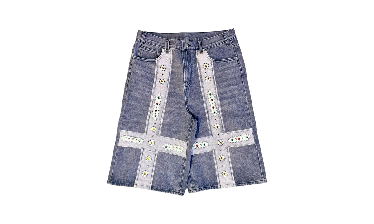 Sapphire Jean Shorts "Black / Rhinestone" BS76
