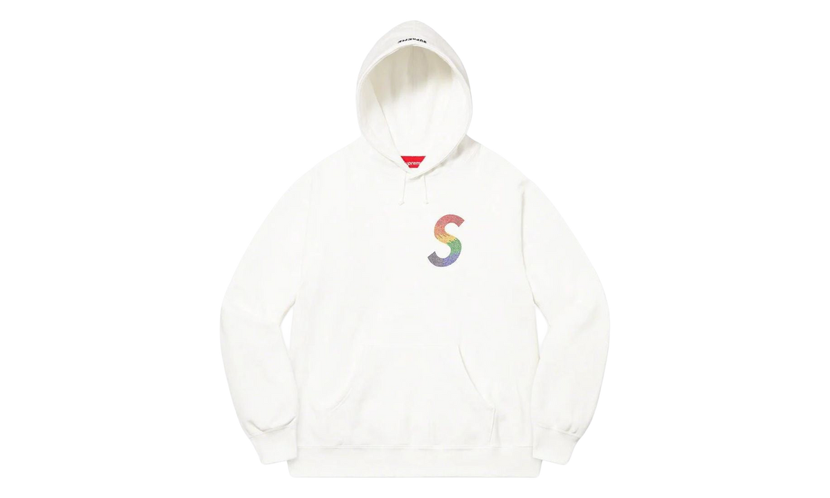 Swarovski S Logo Hooded Sweatshirt "White" SU28688