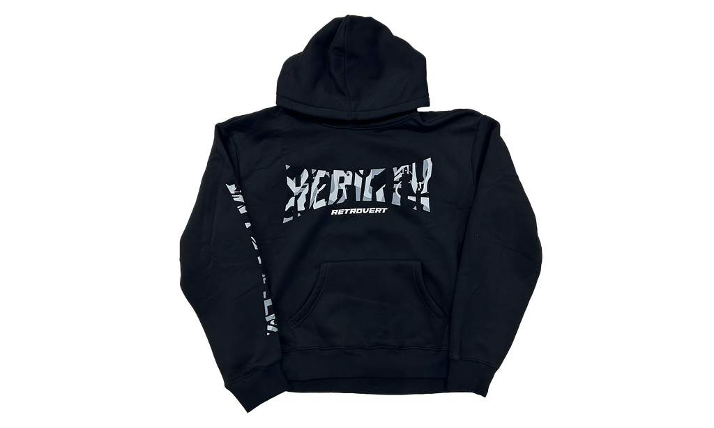 Rhinestone Rebirth Pullover Sweatshirt "Black" RET031