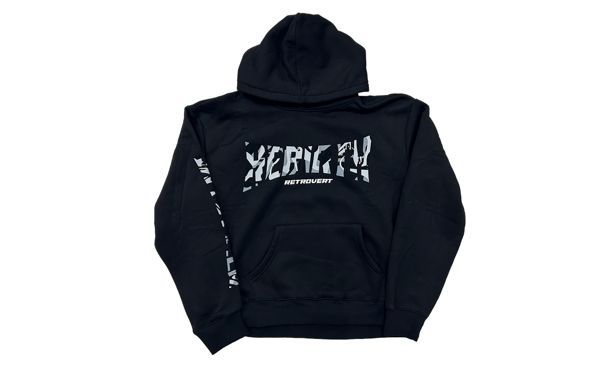 Rhinestone Rebirth Pullover Sweatshirt "Black" RET031