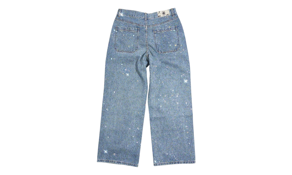 Graffiti Diamond Denim Jeans "Blue / Rhinestone" BC25FWPT14