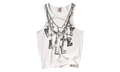 Chain Tank Top (2 Pack) "White" VAL467