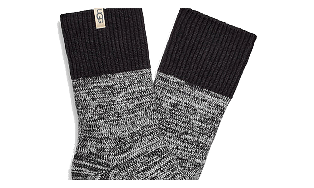 Rib Knit Slouchy Quarter Sock WMNS "Black" 1153340 BLK