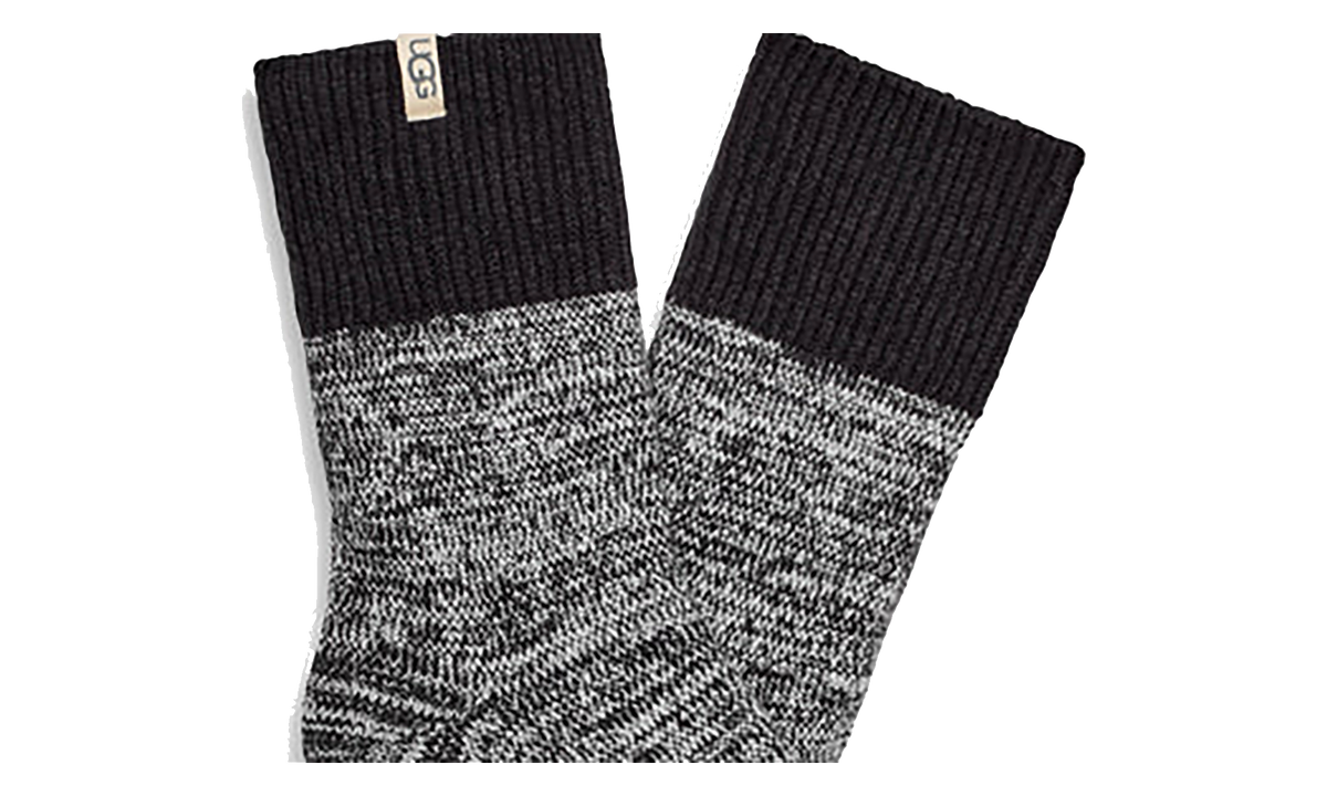 Rib Knit Slouchy Quarter Sock WMNS "Black" 1153340 BLK