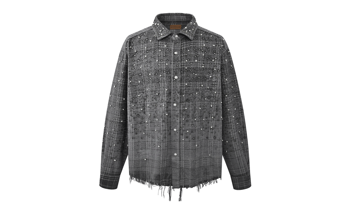 20K Diamond Shirt "Grey / Rhinestone" BC25SSLS06 GY