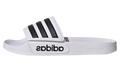 Adilette Shower Slides "White Black" KJ0157