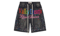 Ice Cream Jorts "Black / Rhinestone" VAL235