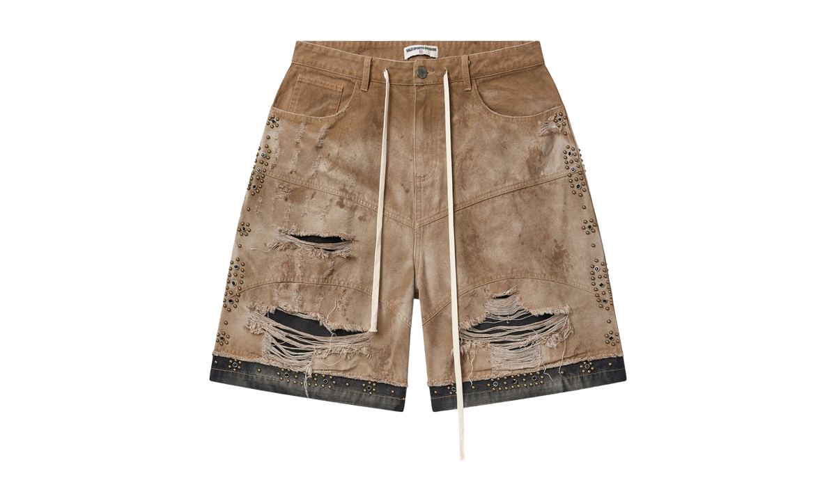 Sports DIV Black Pearl Denim Shorts "Desert Tan / Black" SQE749WQ