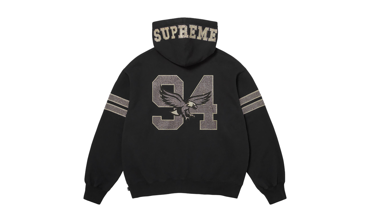 Rhinestone Eagle Hooded Sweatshirt "FW26 - Black" SU28231