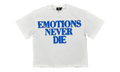 End Rhinestone T-Shirt "White / Blue" MIXE048
