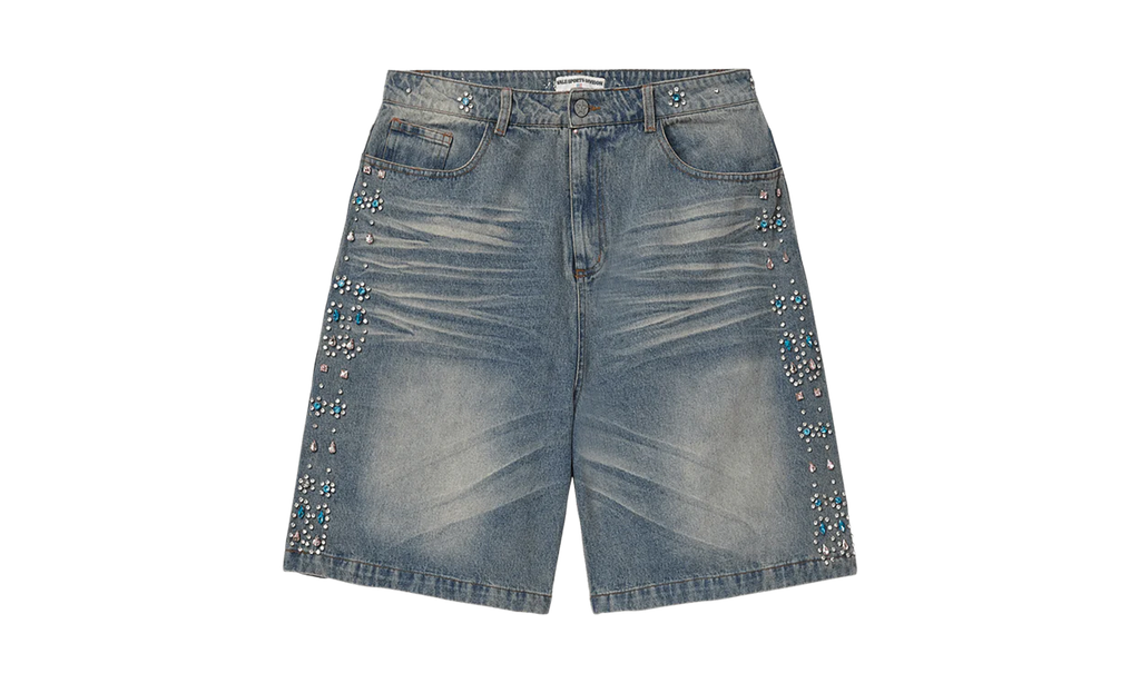 Candy Jorts "Mid Blue / Rhinestone" VALE 06 012 CJ BL
