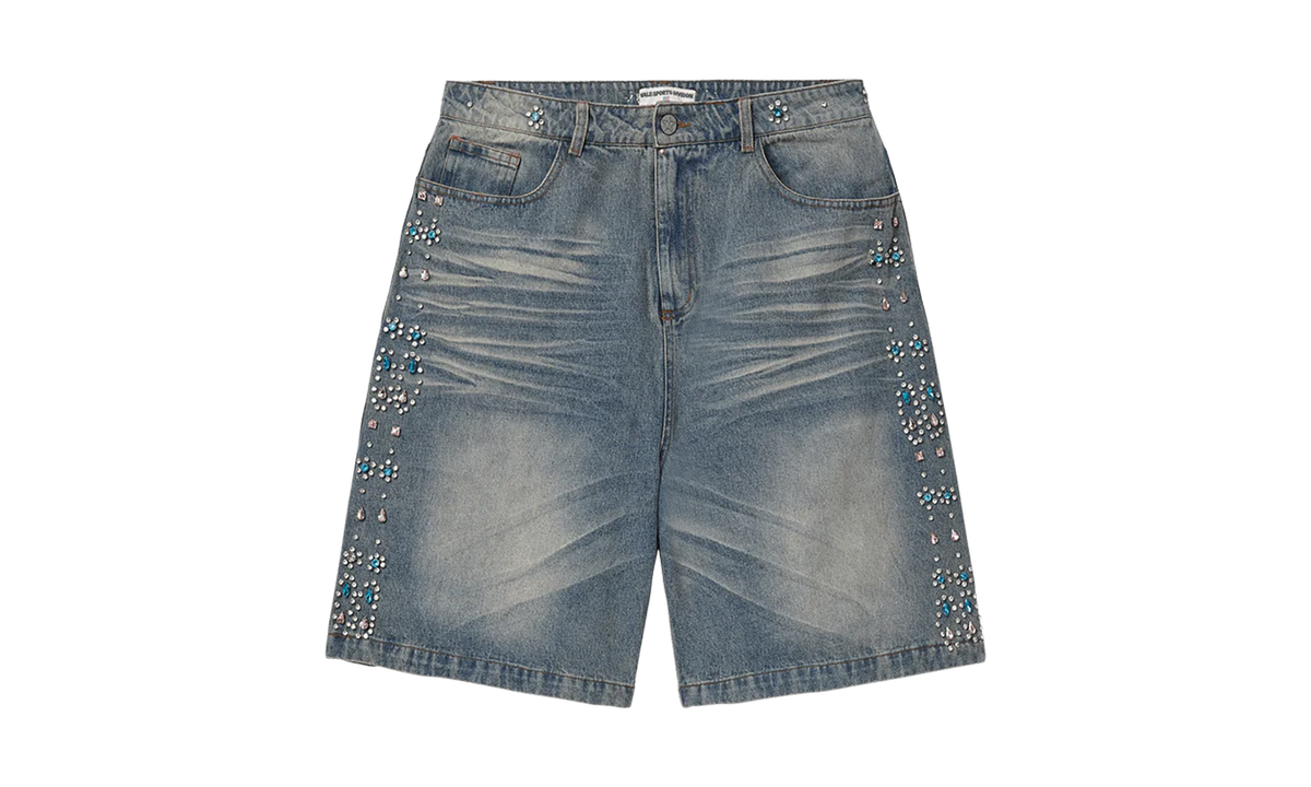 Candy Jorts "Mid Blue / Rhinestone" VALE 06 012 CJ BL