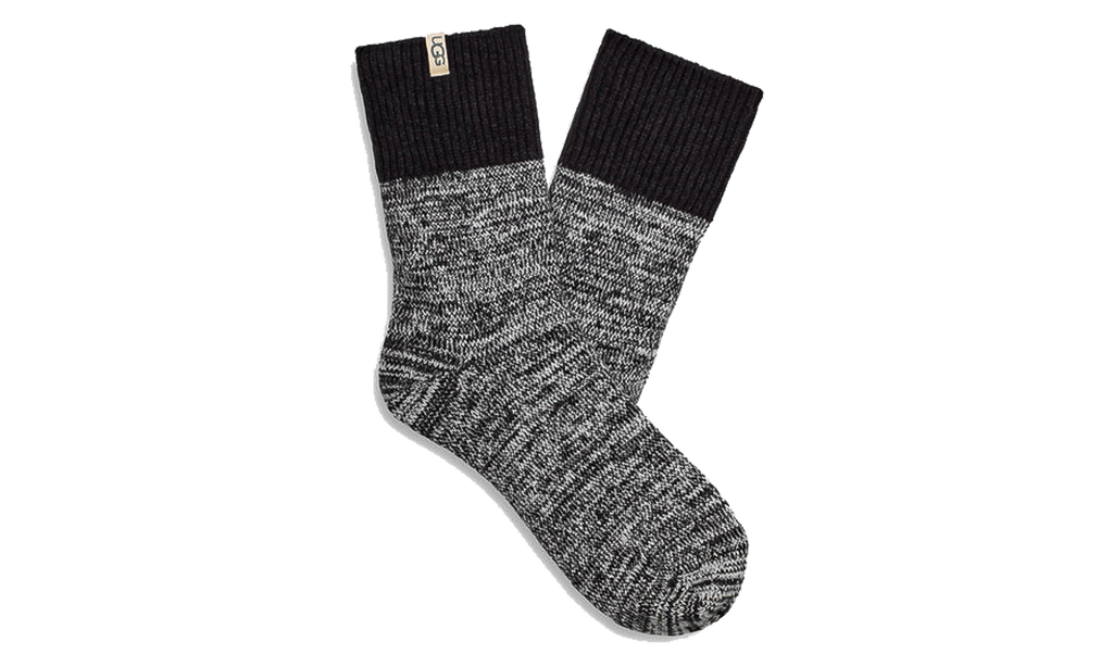 Rib Knit Slouchy Quarter Sock WMNS "Black" 1153340 BLK